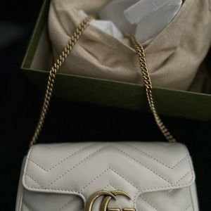 White Gucci crossbody bag new in box